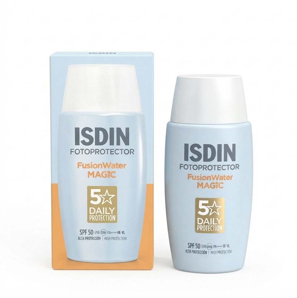ایزدین کرم ضد آفتاب فیوژن واتر مجیک  بی رنگ | spf 50
