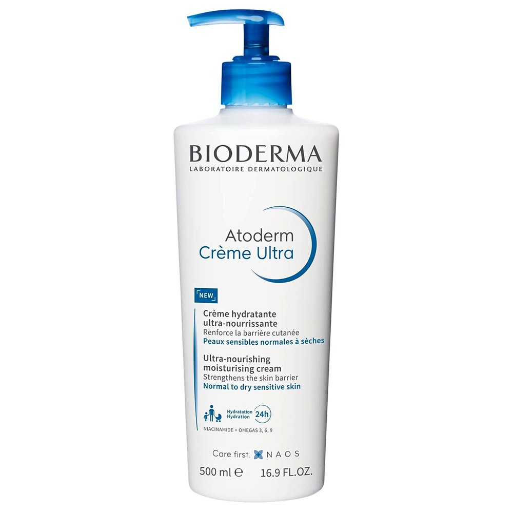 کرم مرطوب کننده و مغذی BIODERMA مدل اتودرم ATODERM حجم 500 میل | پوست نرمال و خشک حساس Bioderma Atoderm Ultra-Nourishing Cream 500ml